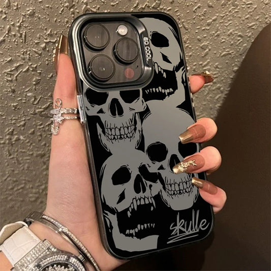 Four Spooky Skull Patterns Phone Case