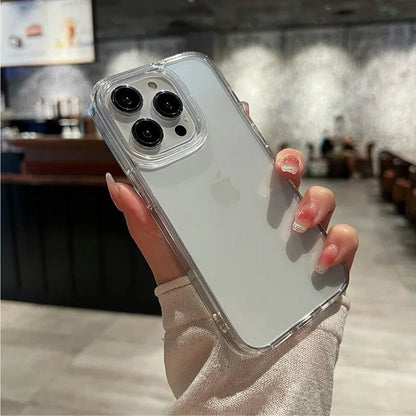 Transparent Shockproof Hard Acrylic Case For iPhone