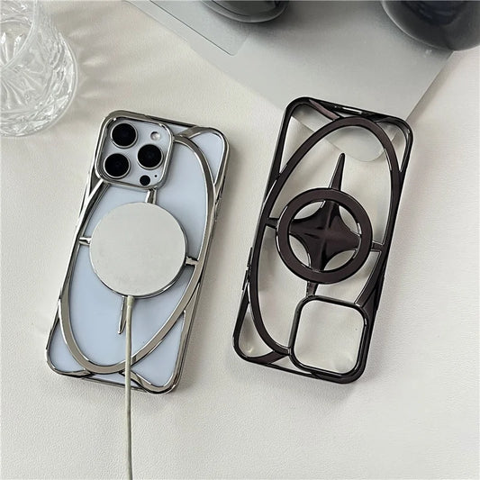 Hollow Planet Star Magnetic Phone Case