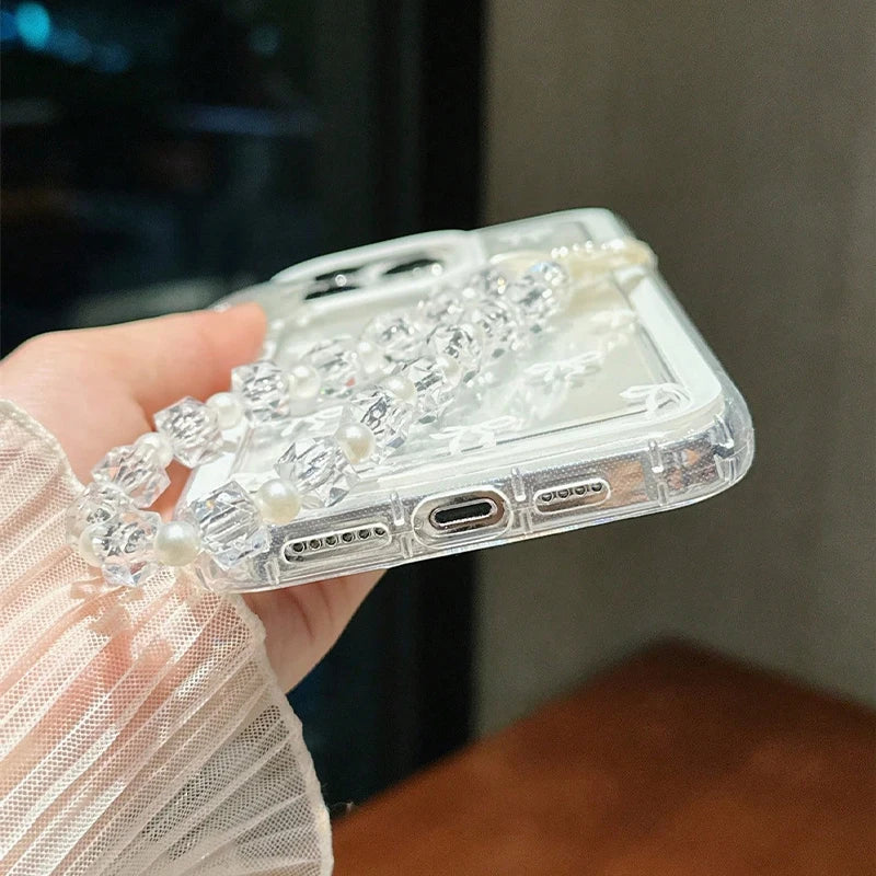 Fashion Lovely Bowknot Clear Phone Case For iPhone 17