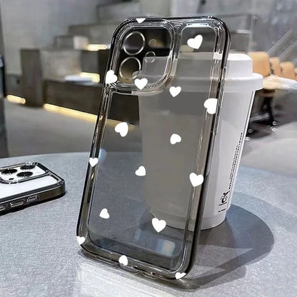 Cute Cartoon Love Heart Phone Case For iPhone