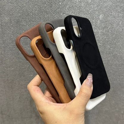 Luxury Cortex Magsafe Wireless Charge Phone Case