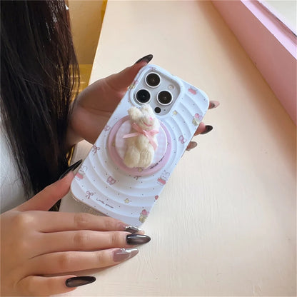 Fashion Water Ripple Texture Magnetic Phone Case For iPhone