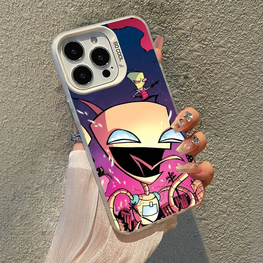 Invader Z-Zim Cartoon Phone Case For iPhone