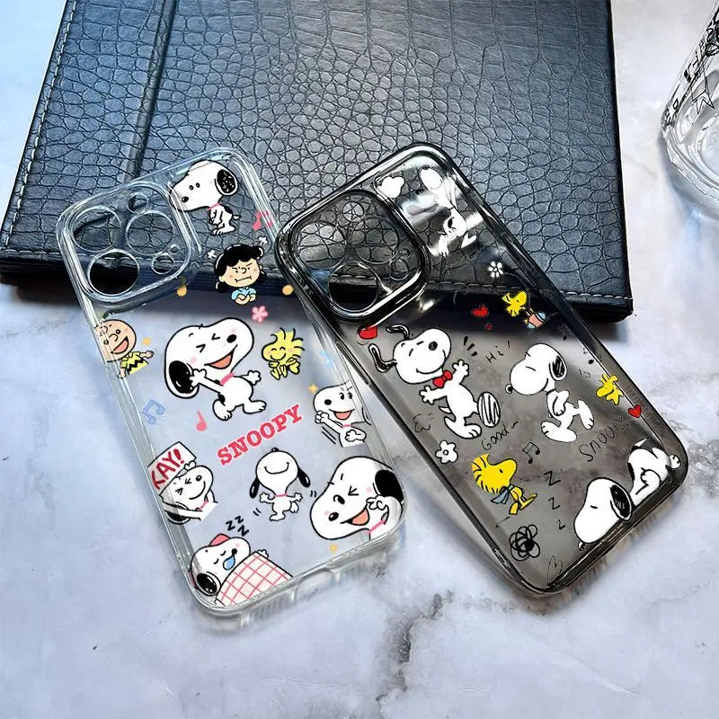 New Creative Cartoon Snoopy TPU Mobile Phone Case Suitable For iPhone