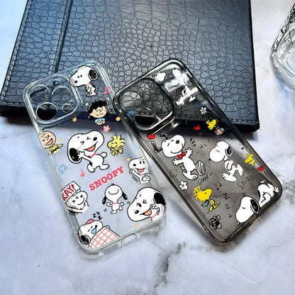 New Creative Cartoon Snoopy TPU Mobile Phone Case Suitable For iPhone