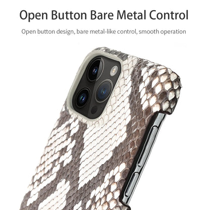 100% Genuine python Leather Phone Case For iPhone
