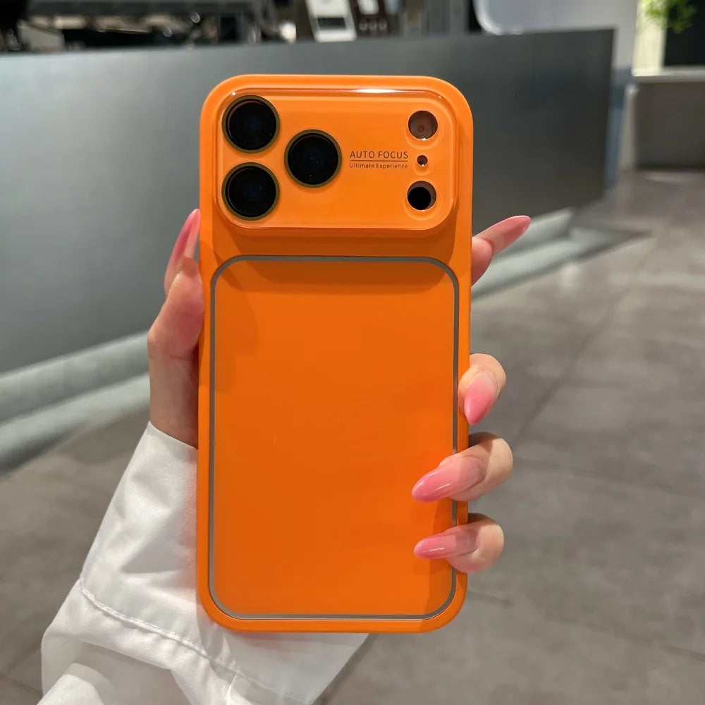 Fashion Candy Color Large Window Matte Case  For iPhone