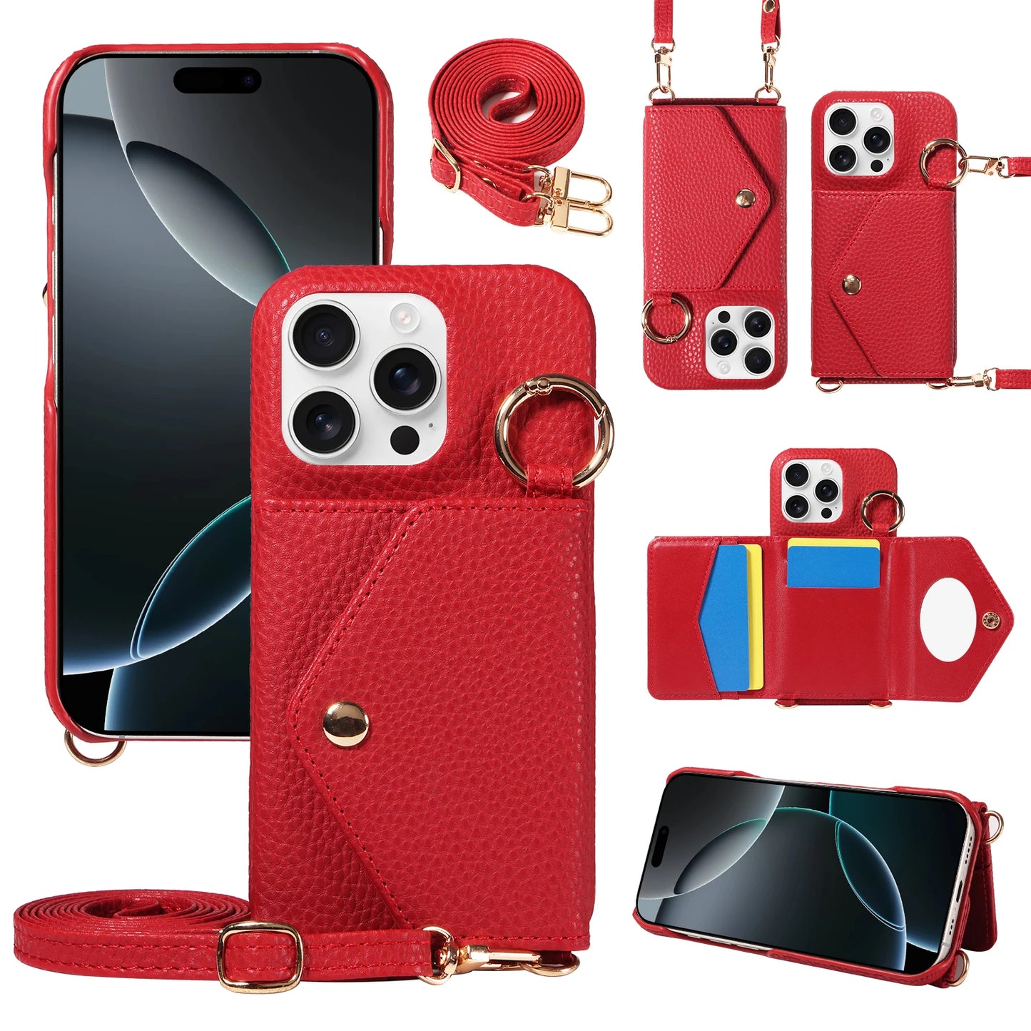 PU Leather Phone Case For iPhone