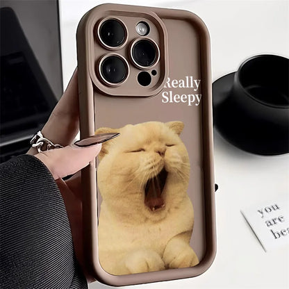 Funny Cute Cat Animal Case For iPhone