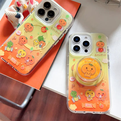 Kawaii Orange Magnetic Phone Case