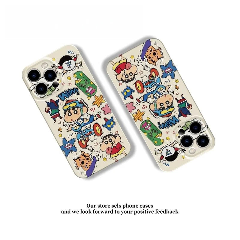 Bicycle Crayon Shin-Chan Phone Case For iPhone