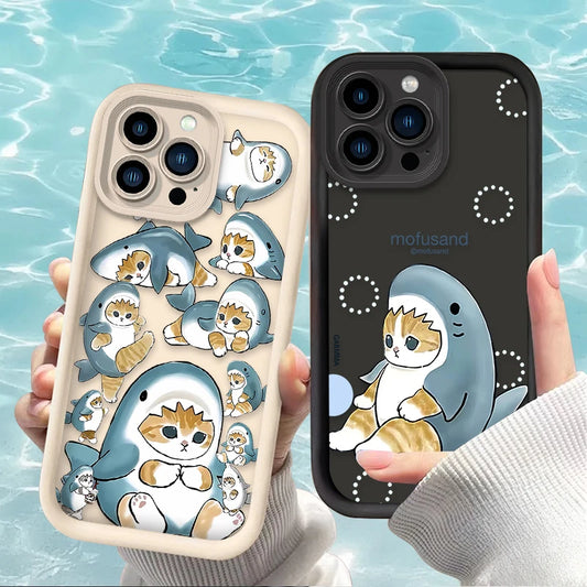 Cartoon Mofusand Cat Phone Case For iPhone
