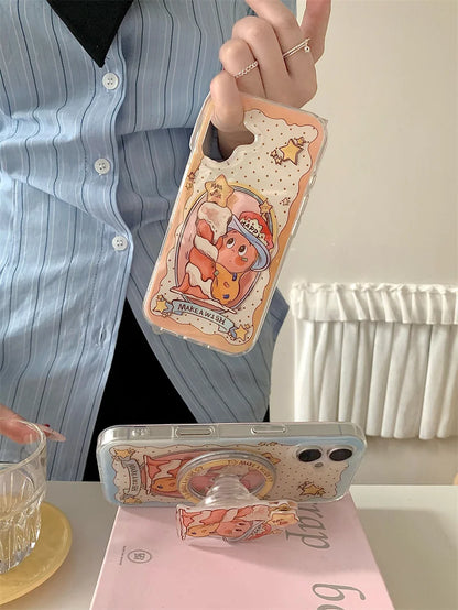 Magnetic Holder Cute Candle Star Phone Case