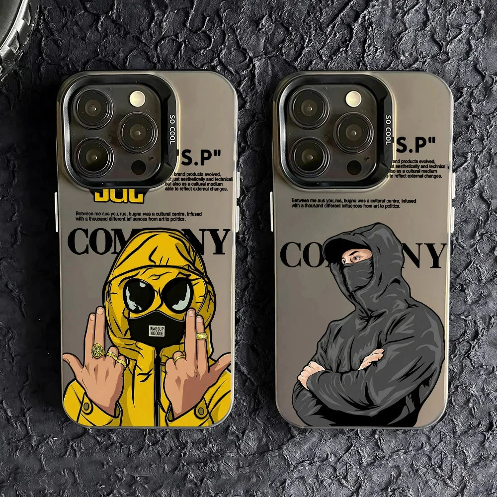 Washable Shockproof CP Puals Frosted Case For iPhone