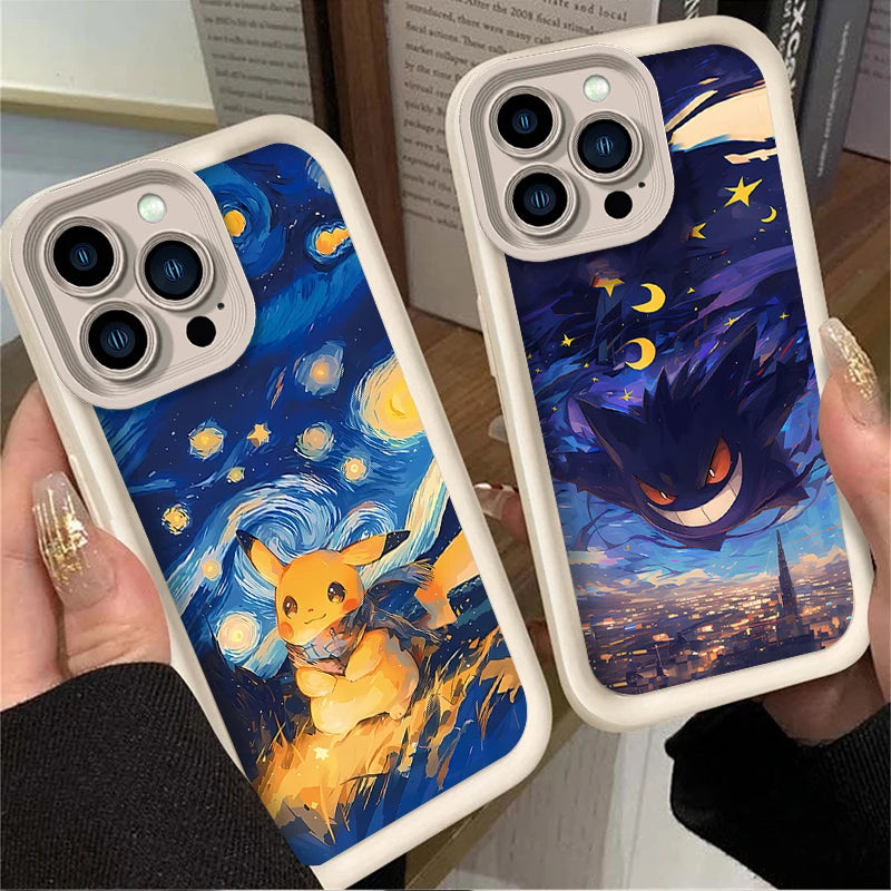 Lovely Pokemon Starry Sky Case For iPhone