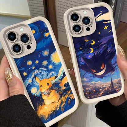 Lovely Pokemon Starry Sky Case For iPhone