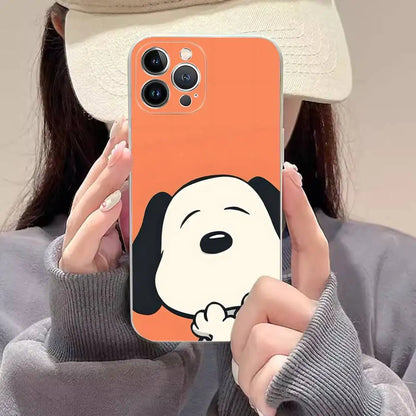Cartoon Lovely Snoopies Phone Case For iPhone