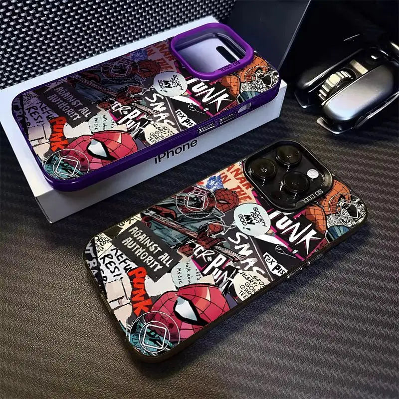 Marvel Spider Man Pictorial Phone Cases For iPhone