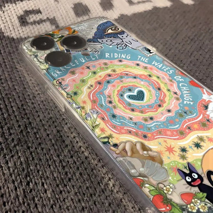 Retro Graffiti Back Phone Case