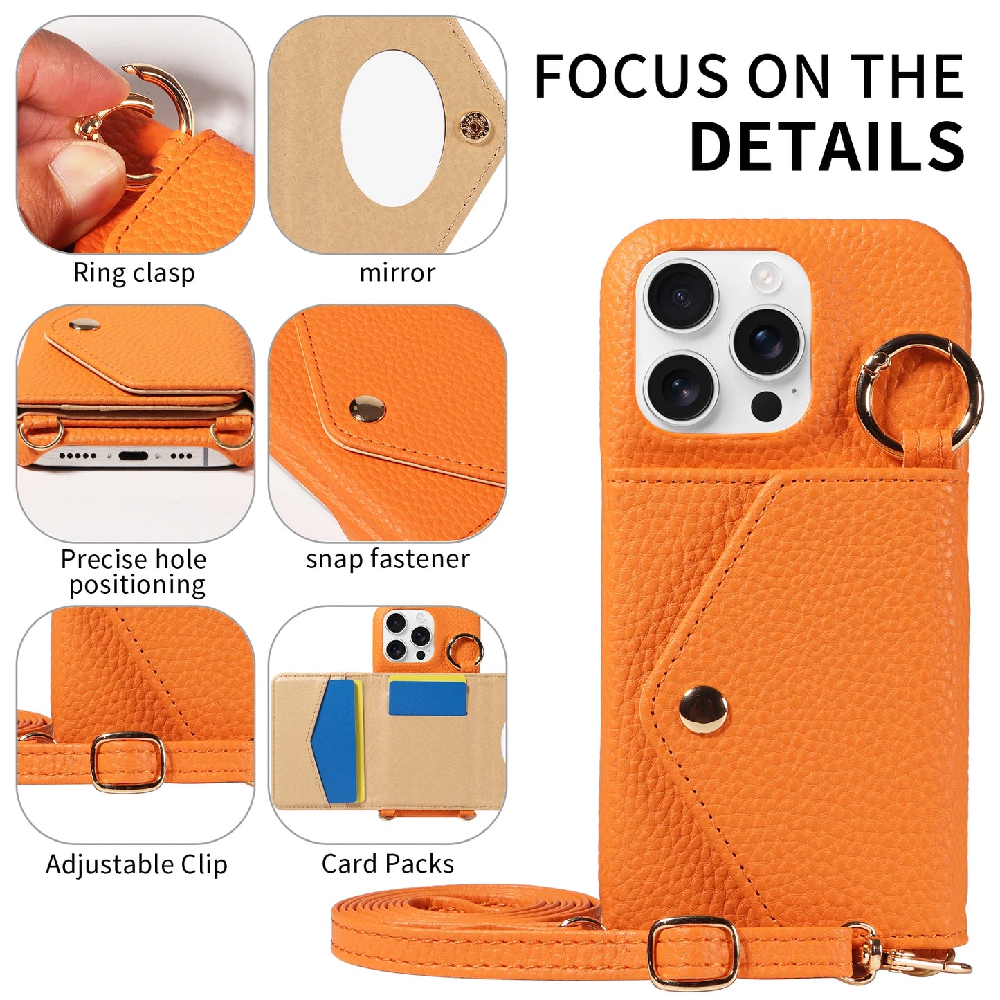 PU Leather Phone Case For iPhone