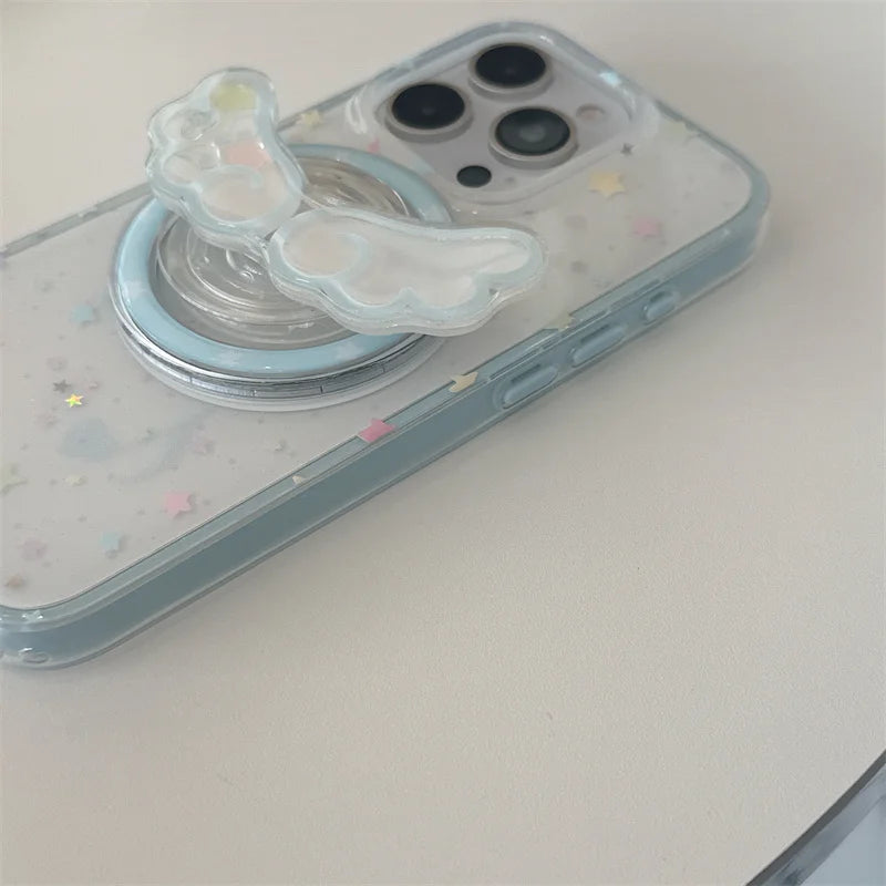 Glitter Color Star Magnetic Phone Case