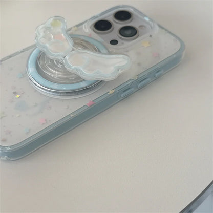 Glitter Color Star Magnetic Phone Case
