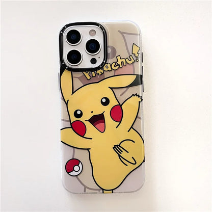 Japan Pokemons Squirtle Pikachu Phone Case For iPhone