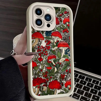 Mushroom Aesthetic Printing Phone Case For iPhone