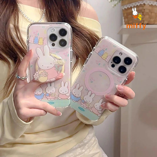 Phone Shell Miffy Cute Three Rabbits Series Suitable For iPhone