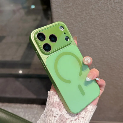 For Magsafe Double Color Contrast Matte Case  For iPhone