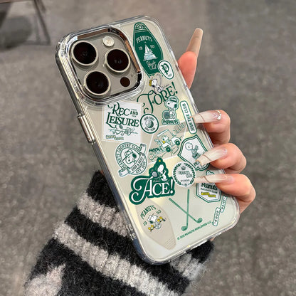 New Sport Snoopys Green Phone Case For iPhone