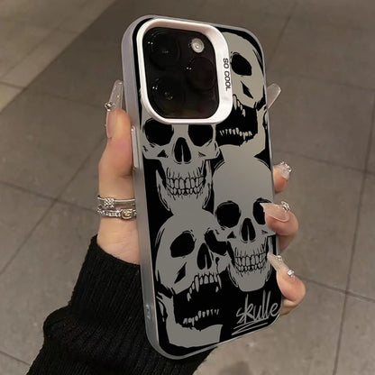Four Spooky Skull Patterns Phone Case