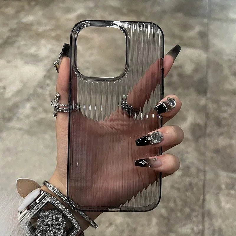 Soft Corrugated Transparent Phone Case