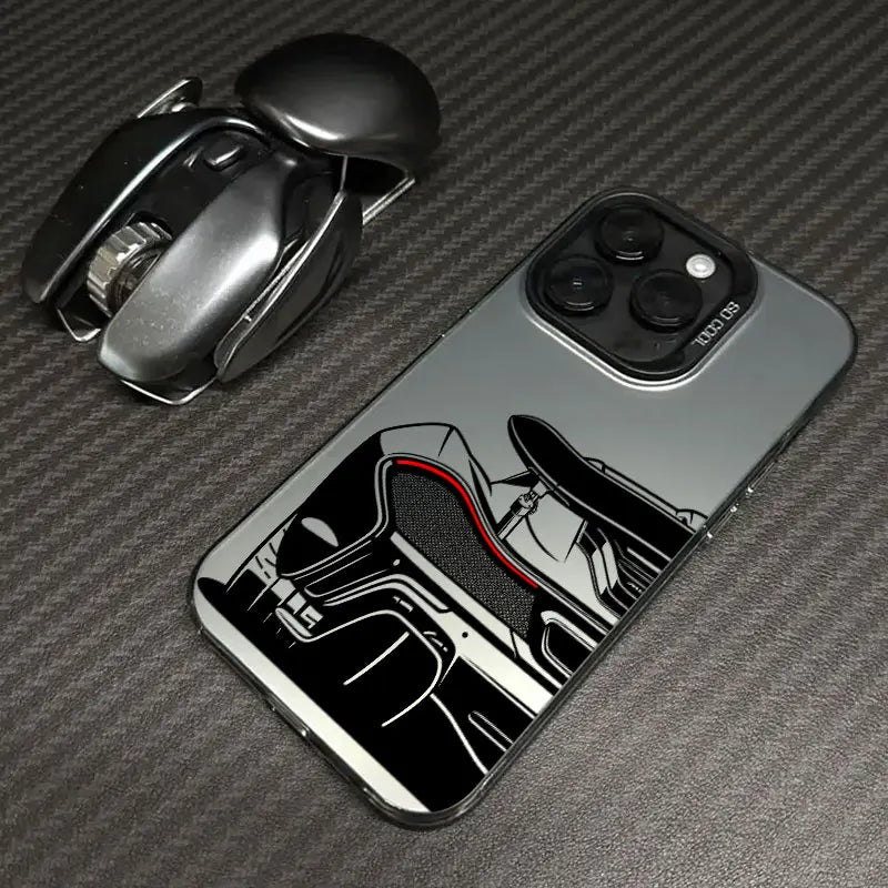 Male Men Sports Car Cartoon Line Coque For iPhone