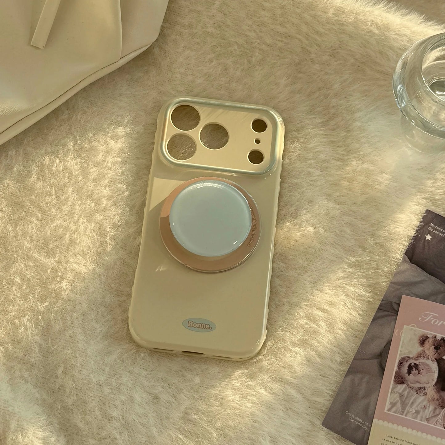 Korean Macaron Candy Colors Bracket Magnetic Phone Case For iPhone