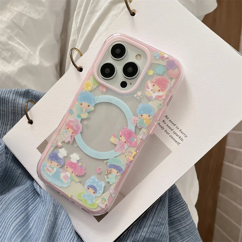 Kawaii Cartoon Magnetic Stand Phone Case