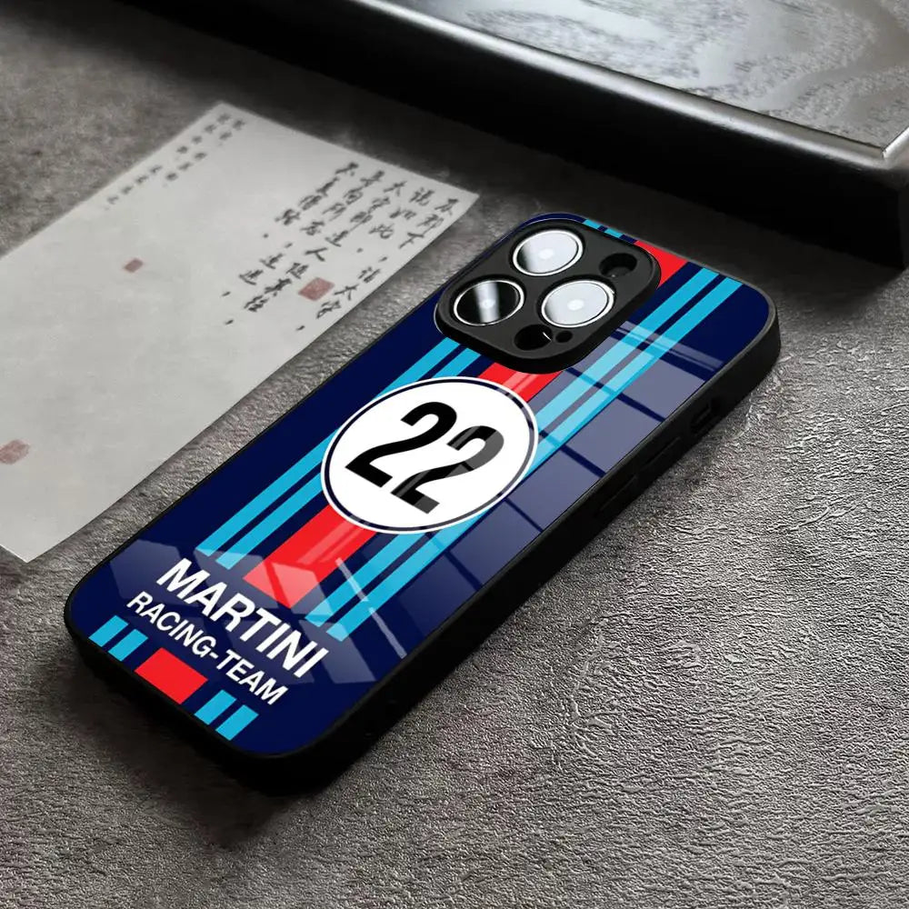 MartiniES Racing Horizontal Stripe Phone Case For iPhone