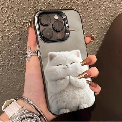 Cute Funny Fat Cat Case For iPhone