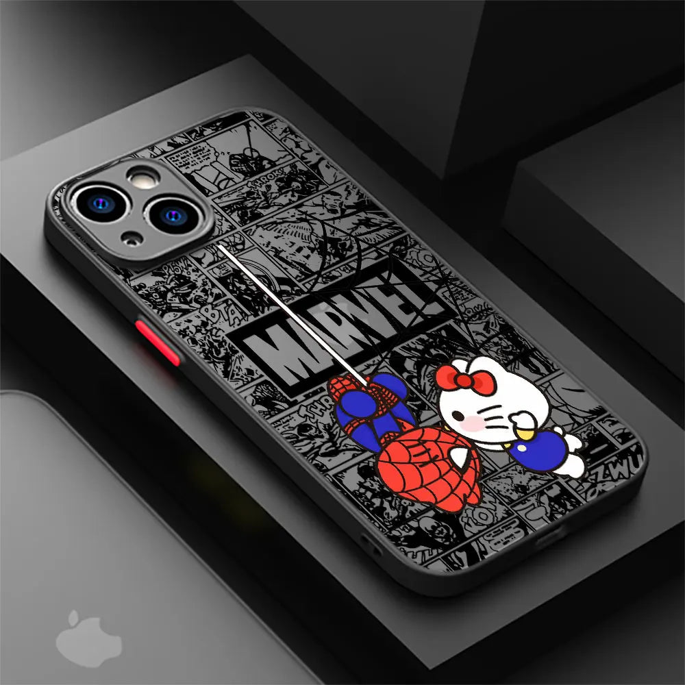 Marvel Cute Spider Man Cartoon For iPhone Phone Case