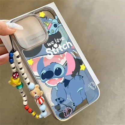 Stitch Naughty Love Happy Cute Phone Case For iPhone