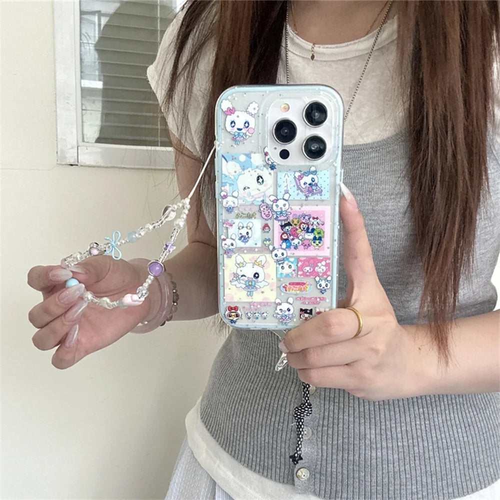 Cute Glitter Cartoon Rabbit Phone Case