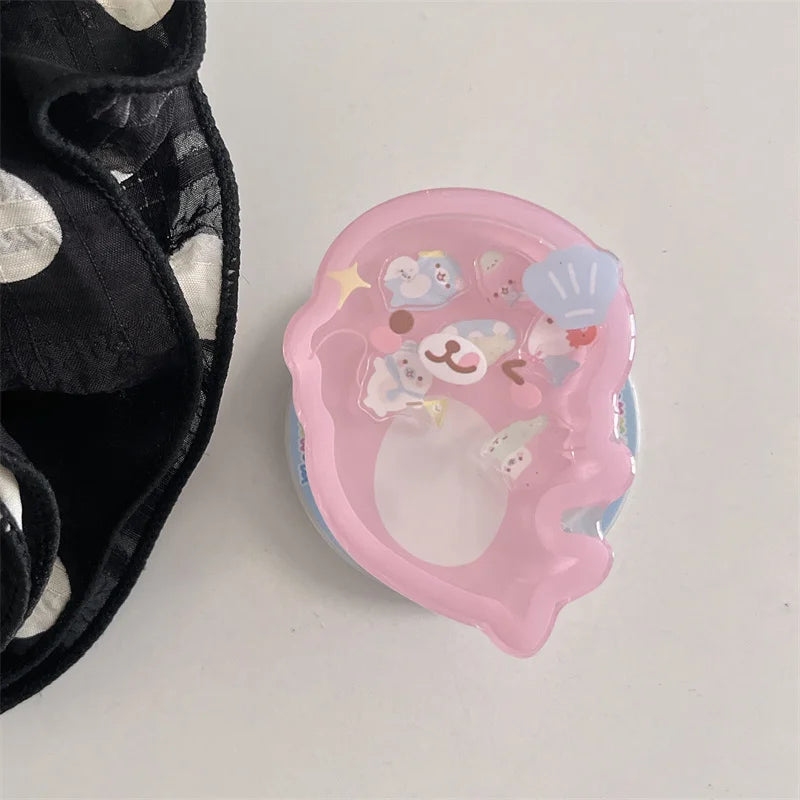 Cute Dolphin Shaking Bracket Magnetic Phone Case