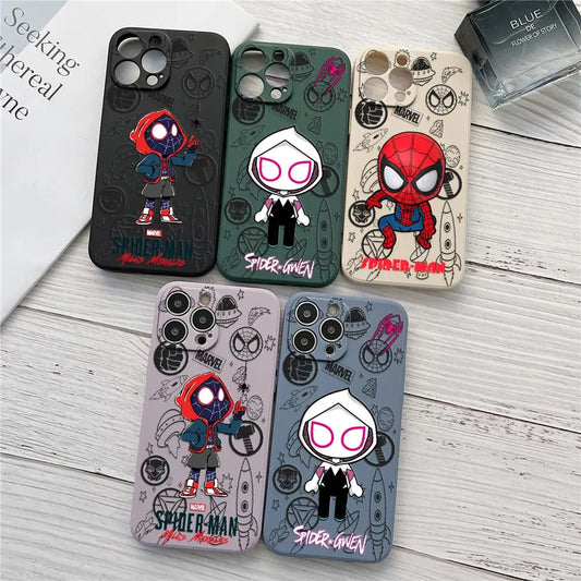Phone Case For iPhone Siderman Miles Morales Cute Silicone Back Cover