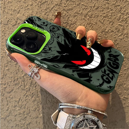 Cartoon Pokemon Gengar Plating Phone Case For iPhone