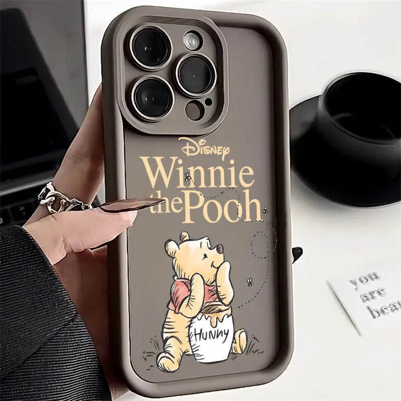Cartoon Winnies The Pooh Bear Phone Case For iPhone