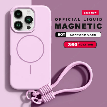 Magnetic Lanyard Phone Case For iPhone