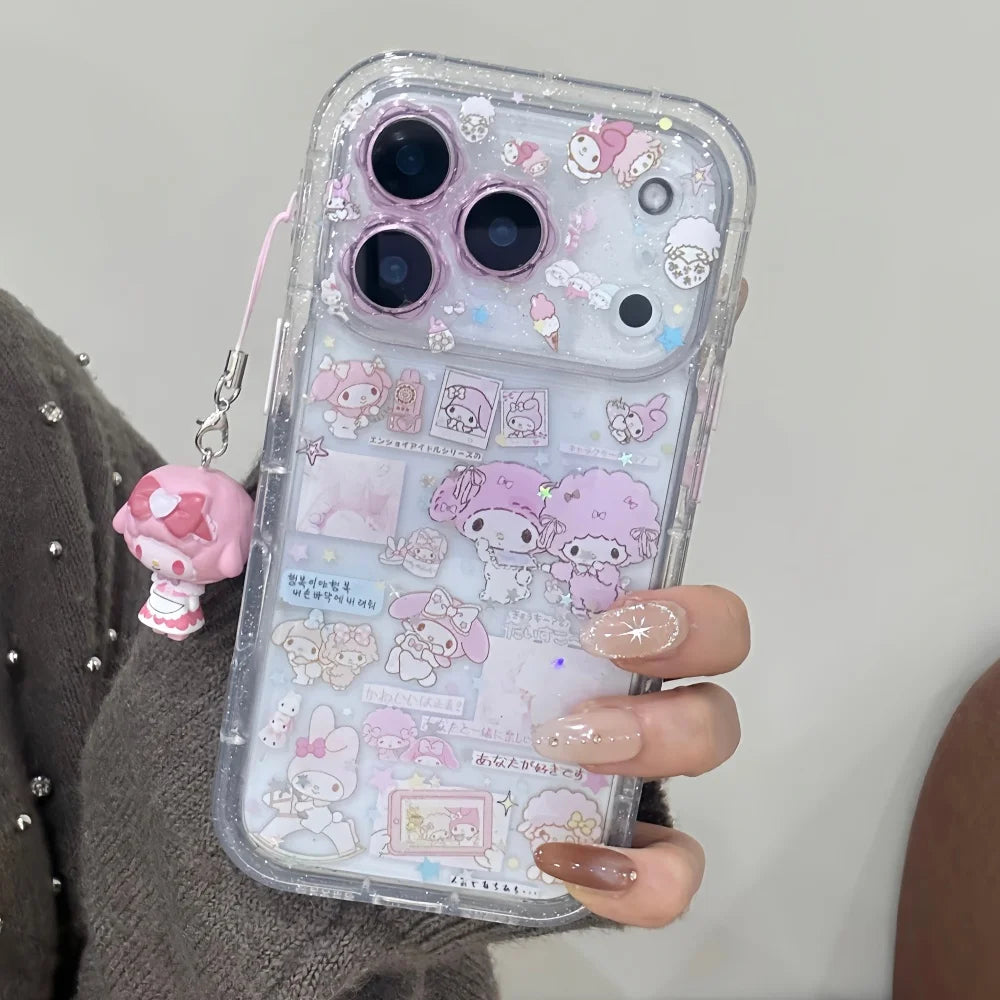 Little Flower Dropping Gel Meileti Phone Case For iPhone
