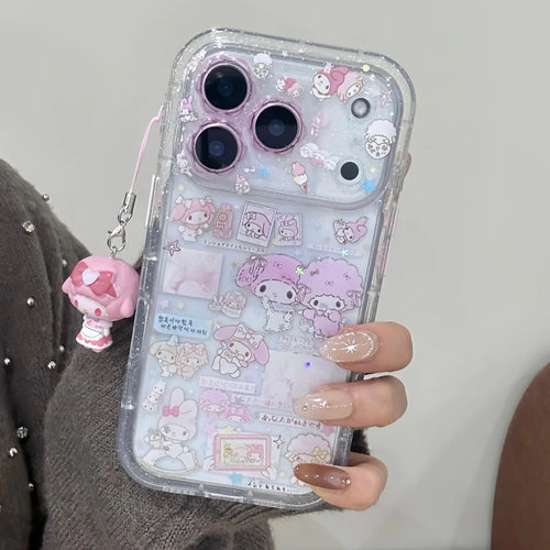 Little Flower Dropping Gel Meileti Phone Case For iPhone