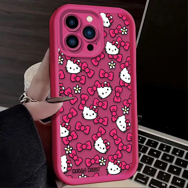 Hello Kitty Star Bow Lovely Phone Case For iPhone